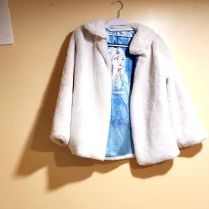 Girls frozen fur coat